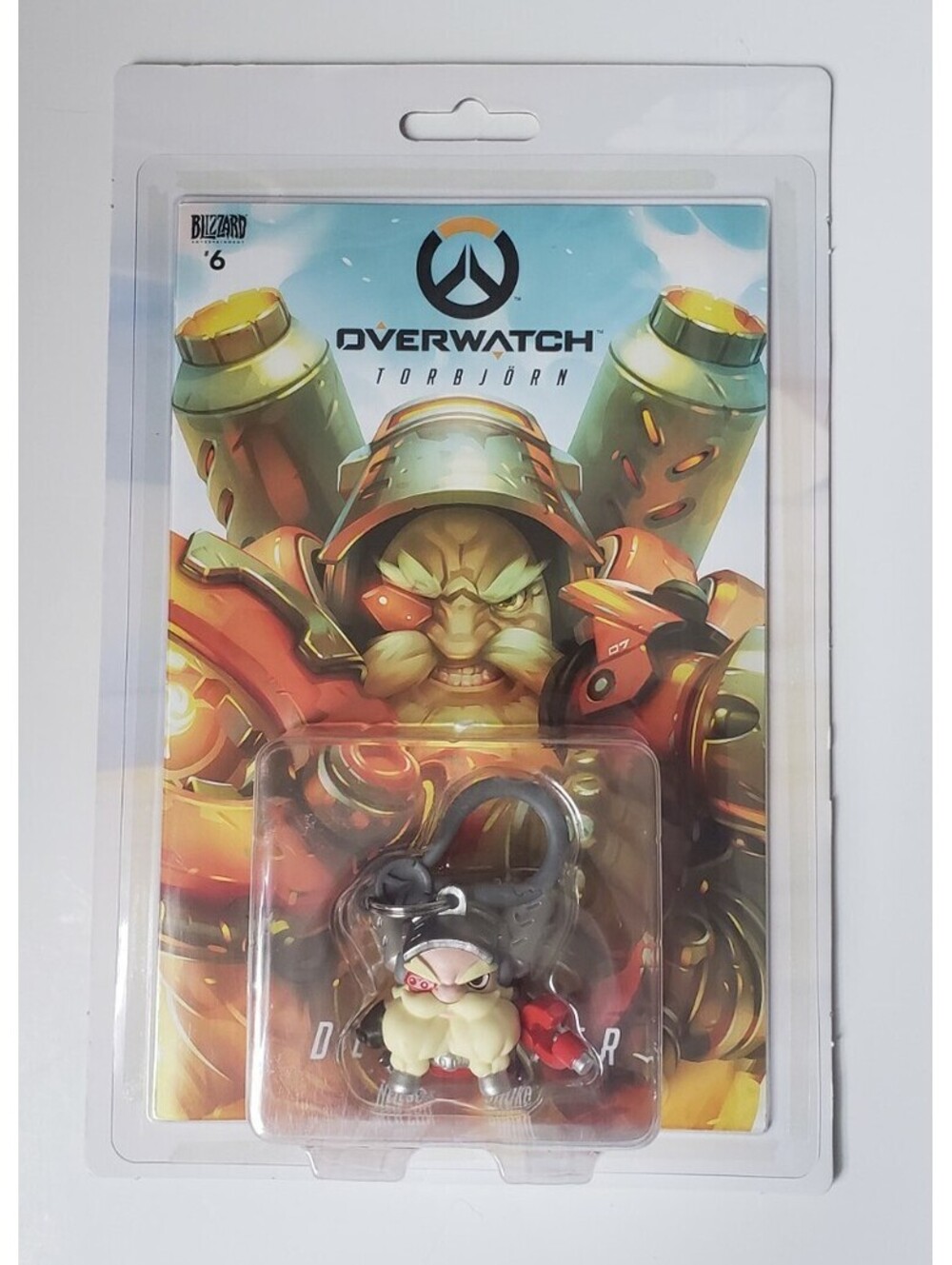 Overwatch TORBJORN Comic Book #6 Collectible Backpack Hanger Keychain Blizzard